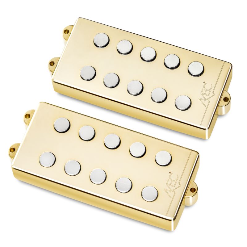 MEC Passive MM-Style Bass Pickup Set, Metal Cover,